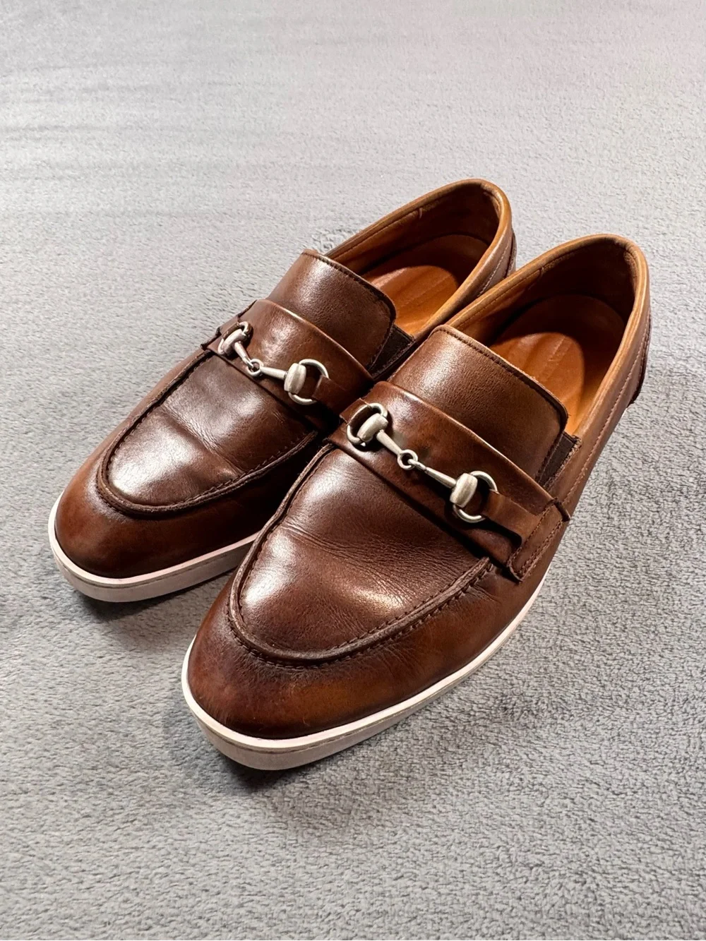 Allen Edmonds Randolph Brown Leather HorseBit Loafer Sneakers